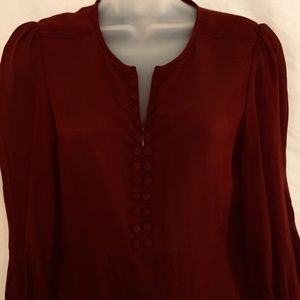 Diane Von Furstenberg | Silk Blend Peasant Top